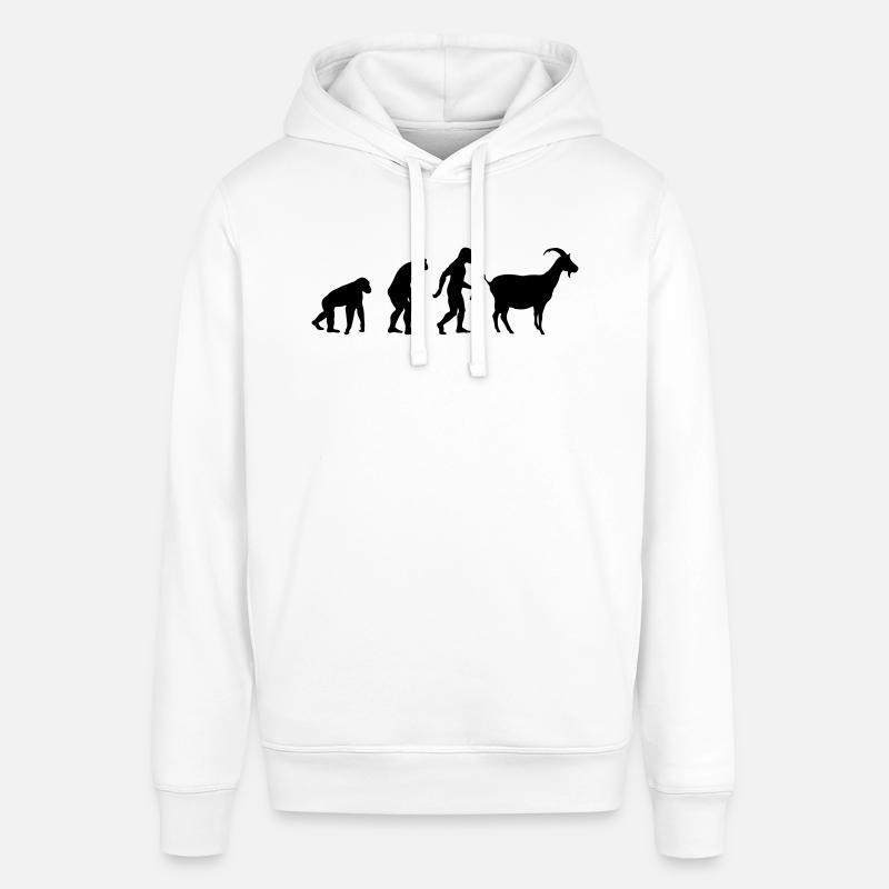 Goat Evolution - Stanley/Stella Unisex Hoodie SOUNDER - Weiß