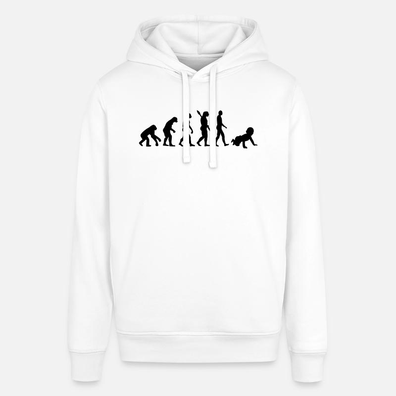 Évolution Bébé - Sweat à capuche SOUNDER Stanley/Stella Unisexe - blanc