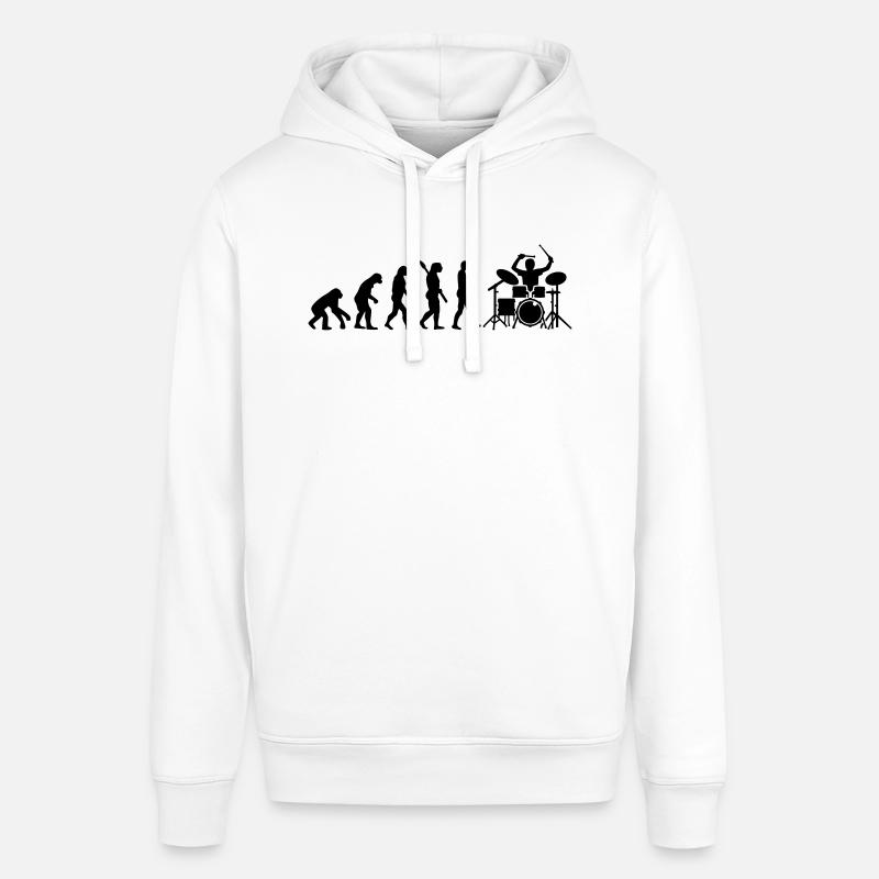 Evolution Batterie - Sweat à capuche SOUNDER Stanley/Stella Unisexe - blanc