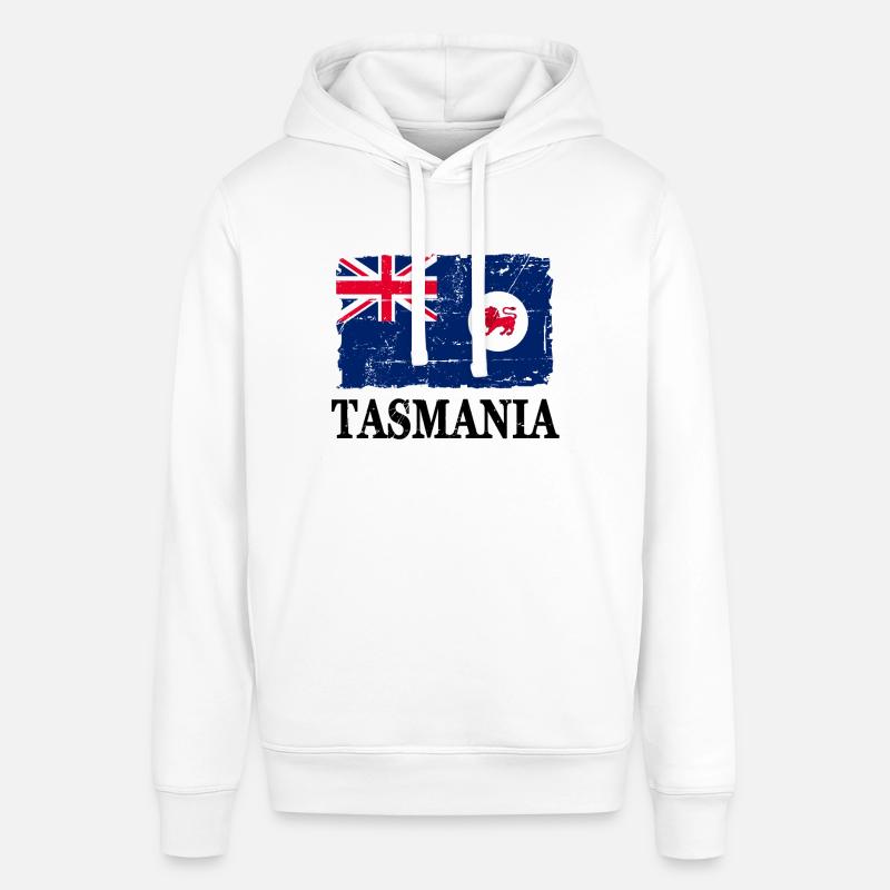 Tasmanie - drapeau - drapeau - bannière - Sweat à capuche SOUNDER Stanley/Stella Unisexe - blanc