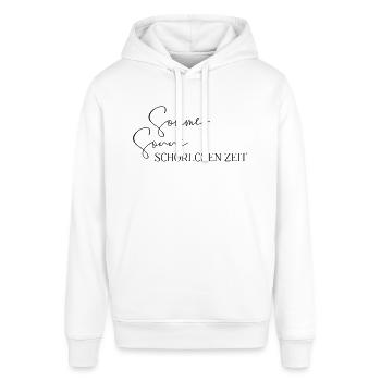 Sommer Sonne Schörlchen-Zeit – Weinschorle trinken - Stanley/Stella Unisex Hoodie SOUNDER - Weiß - Vorne - Alina (178cm) & Michal (187cm)