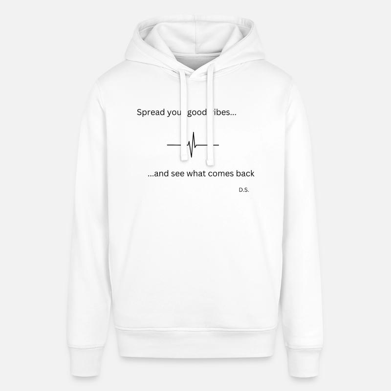 Diffusez vos bonnes ondes - Sweat à capuche SOUNDER Stanley/Stella Unisexe - blanc