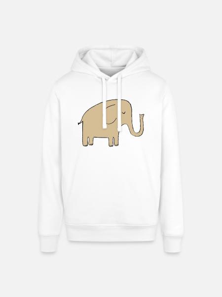 Elephant - Stanley/Stella SOUNDER Unisex Hoodie - white