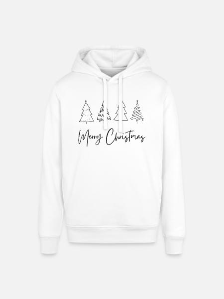 Schlicht Elegante Weihnachtsartikel - Stanley/Stella Unisex Hoodie SOUNDER - Weiß
