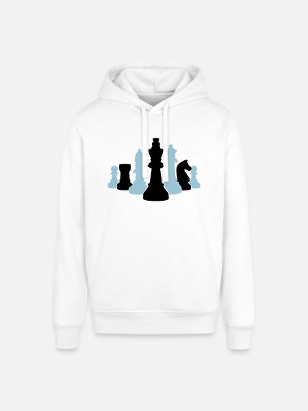 chess 001 - Stanley/Stella SOUNDER Unisex Hoodie - white