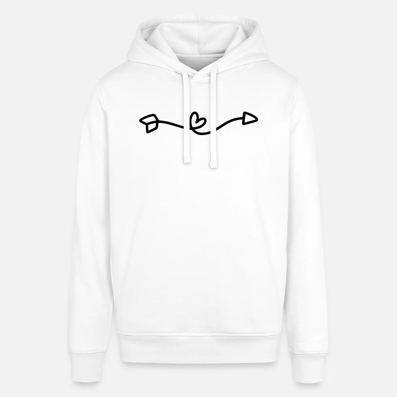 Flèche à droite | flèches - Sweat à capuche SOUNDER Stanley/Stella Unisexe - blanc