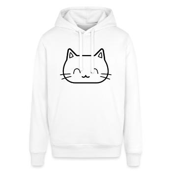 chat - Sweat à capuche SOUNDER Stanley/Stella Unisexe - blanc - Devant - Alina (178cm) & Michal (187cm)