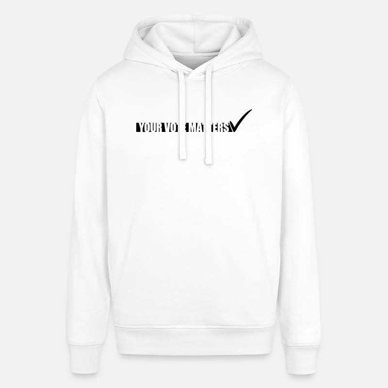 votre vote compte citation - Sweat à capuche SOUNDER Stanley/Stella Unisexe - blanc