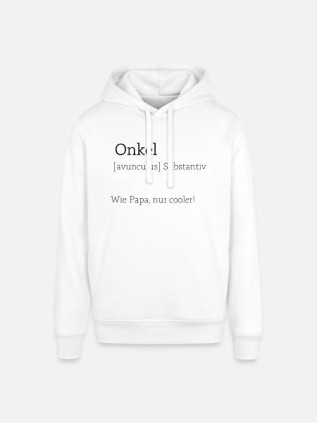 Geschenkidee für Onkel - Stanley/Stella Unisex Hoodie SOUNDER - Weiß