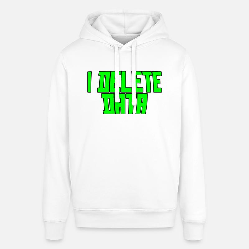 I Delete Data 3 - Stanley/Stella Unisex Hoodie SOUNDER - Weiß