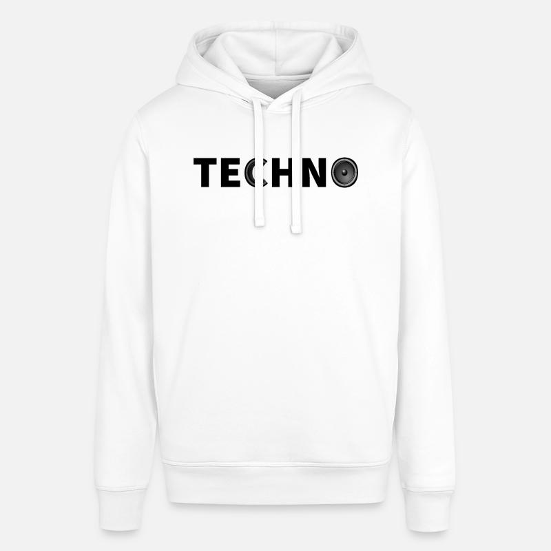 Basse techno - Sweat à capuche SOUNDER Stanley/Stella Unisexe - blanc