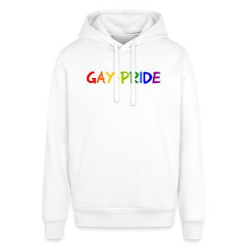 Gay Pride - Lesbian Rainbow Colors Marriage Equal - Sweat à capuche SOUNDER Stanley/Stella Unisexe - blanc - Devant - Alina (178cm) & Michal (187cm)