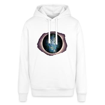 Owl - trust your intuition - Stanley/Stella SOUNDER Unisex Hoodie - white - Front - Alina (178cm) & Michal (187cm)
