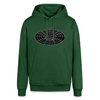 schwarzes Loch - Stanley/Stella Unisex Hoodie SOUNDER - Flaschengrün - Vorne - Alina (178cm) & Michal (187cm)