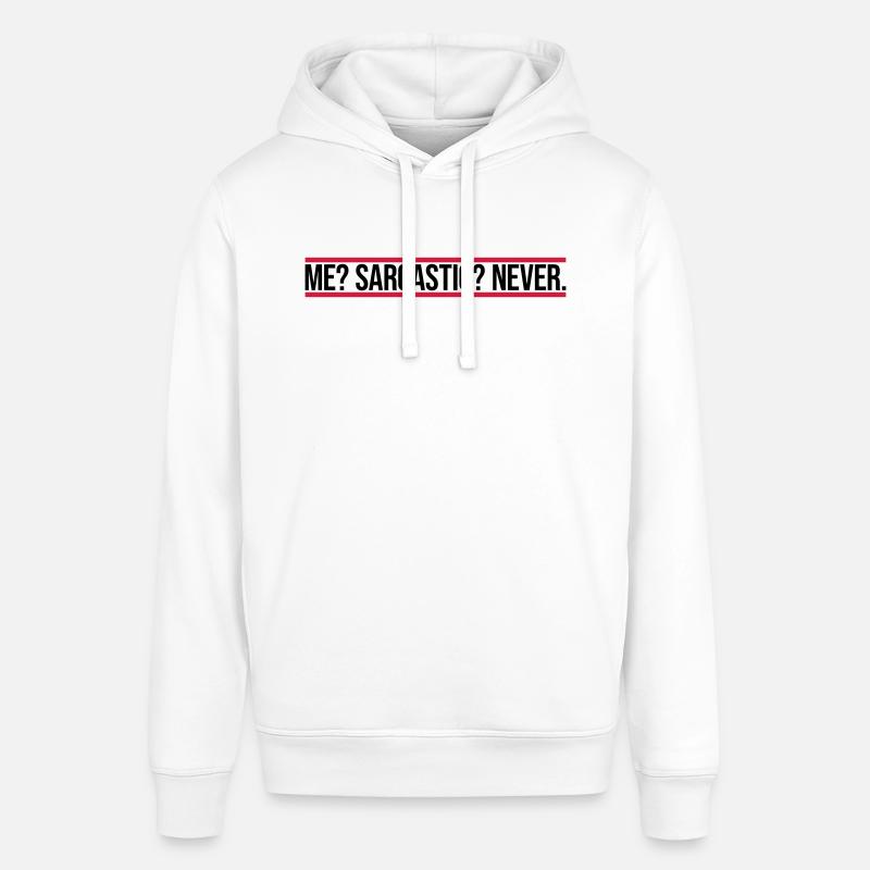 moi sarcastique ne cite jamais - Sweat à capuche SOUNDER Stanley/Stella Unisexe - blanc