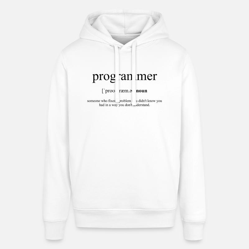 Programmer (Programmierer) Definition Dictionary - Stanley/Stella Unisex Hoodie SOUNDER - Weiß