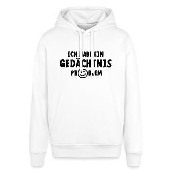 J’ai un problème de mémoire. Alzheimer, démence. - Sweat à capuche SOUNDER Stanley/Stella Unisexe - blanc - Devant - Alina (178cm) & Michal (187cm)