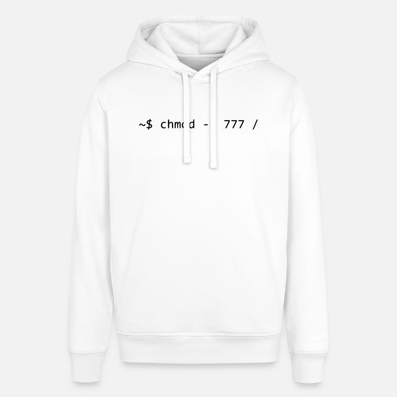 777 - GRANT ALL PRIVILEGES - LINUX BASH - Sweat à capuche SOUNDER Stanley/Stella Unisexe - blanc