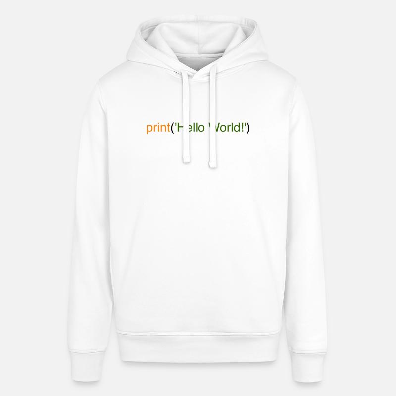 Hello World Python - Stanley/Stella Unisex Hoodie SOUNDER - Weiß