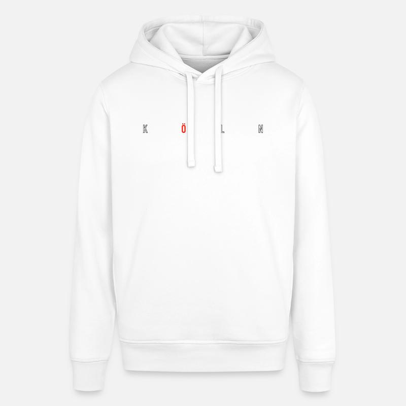 Cologne avec rouge ö - Sweat à capuche SOUNDER Stanley/Stella Unisexe - blanc
