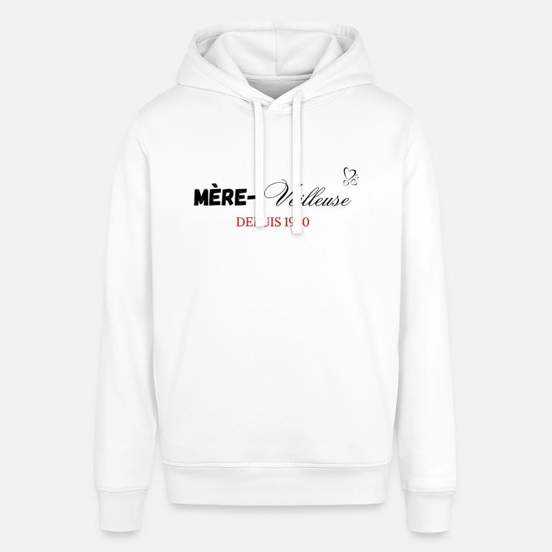 Mère veilleuse depuis 1950 - Sweat à capuche SOUNDER Stanley/Stella Unisexe - blanc