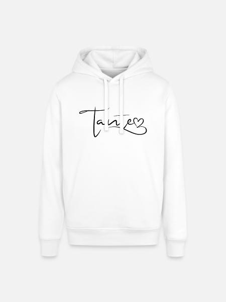 Aunt Font with Heart - Stanley/Stella SOUNDER Unisex Hoodie - white