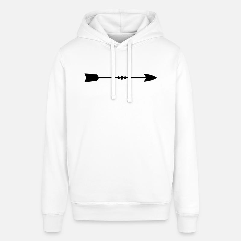 arrow - Stanley/Stella SOUNDER Unisex Hoodie - white