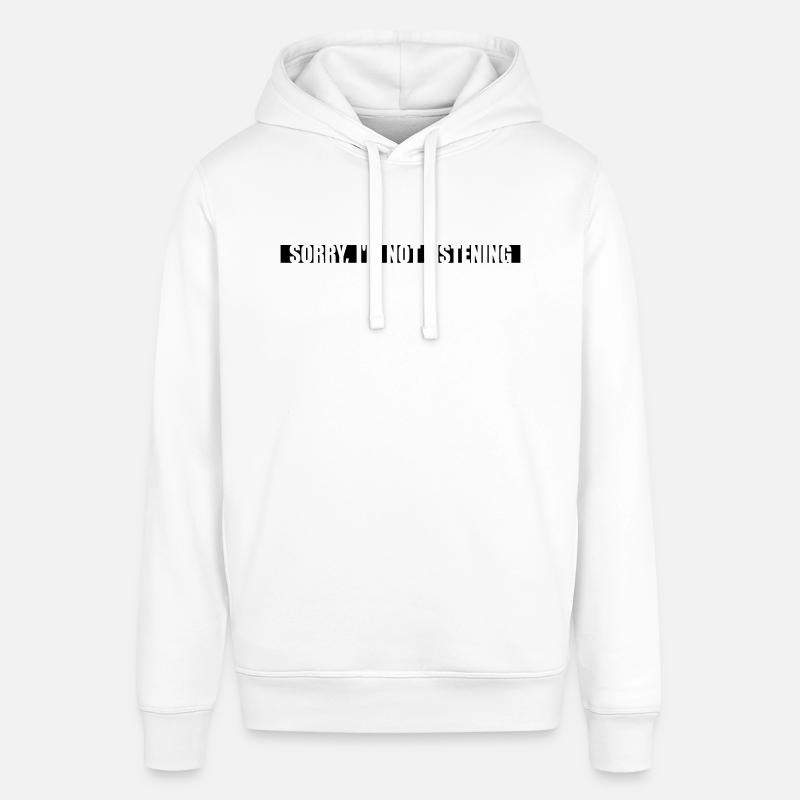 désolé de ne pas écouter - Sweat à capuche SOUNDER Stanley/Stella Unisexe - blanc