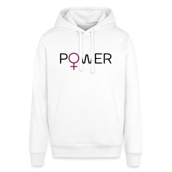 Powerfrau - Stanley/Stella Unisex Hoodie SOUNDER - Weiß - Vorne - Alina (178cm) & Michal (187cm)