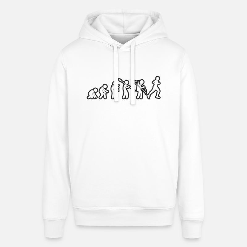 Evolution Running Grunge Blanc - Sweat à capuche SOUNDER Stanley/Stella Unisexe - blanc