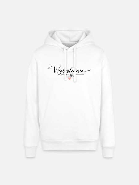 Wegbegleiterin mit Herz - Stanley/Stella Unisex Hoodie SOUNDER - Weiß