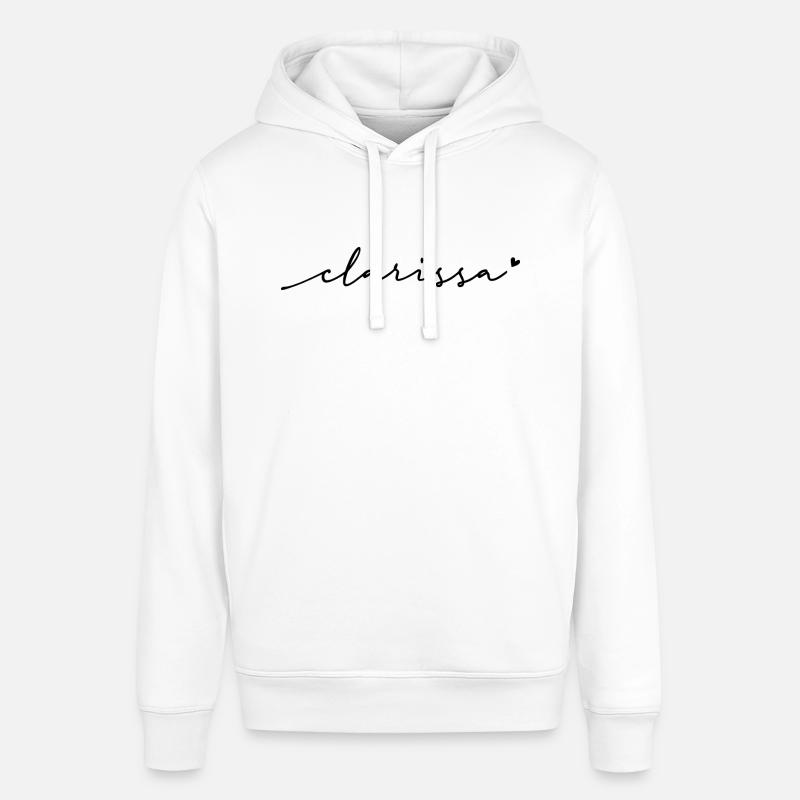 Nom cursif de Clarissa - Sweat à capuche SOUNDER Stanley/Stella Unisexe - blanc