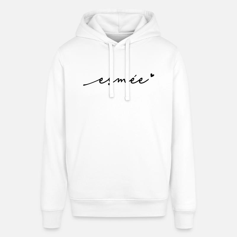 Nom cursif de l’esmée - Sweat à capuche SOUNDER Stanley/Stella Unisexe - blanc
