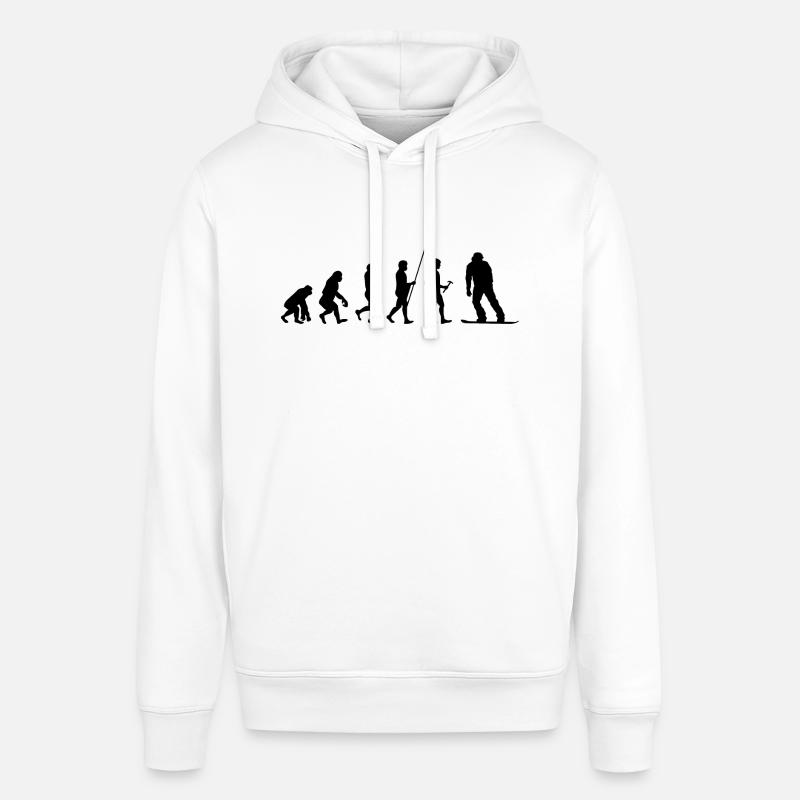 Evolution Snowboard Snowboarder Snowboarding - Stanley/Stella Unisex Hoodie SOUNDER - Weiß