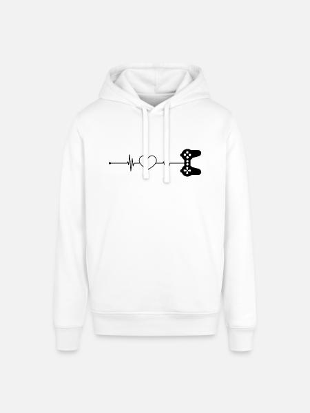 Herzschlag Spiele - Stanley/Stella Unisex Hoodie SOUNDER - Weiß