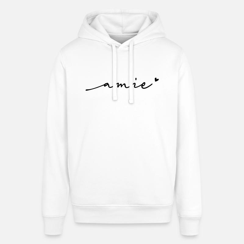 Nom cursif d’Amie - Sweat à capuche SOUNDER Stanley/Stella Unisexe - blanc