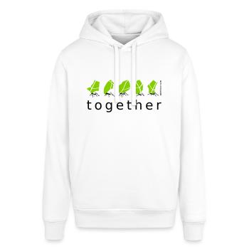 together Ant Together social teamwork - Stanley/Stella SOUNDER Unisex Hoodie - white - Front - Alina (178cm) & Michal (187cm)