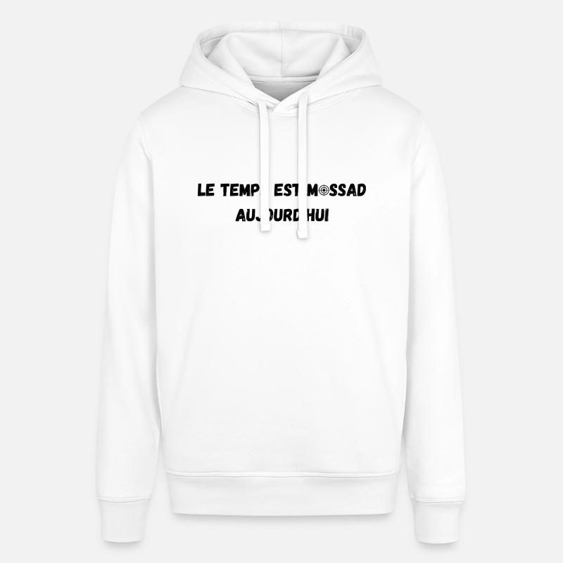 le temps est Mossad - Sweat à capuche SOUNDER Stanley/Stella Unisexe - blanc