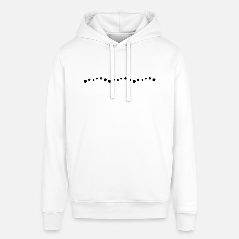 Ligne des points - Sweat à capuche SOUNDER Stanley/Stella Unisexe - blanc