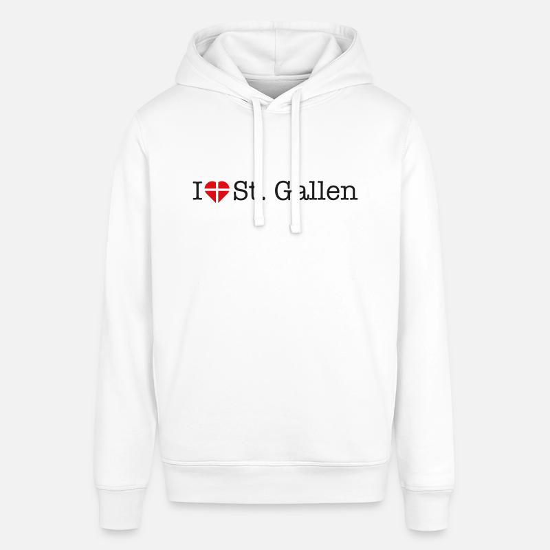 J’adore Saint-Gall - Sweat à capuche SOUNDER Stanley/Stella Unisexe - blanc