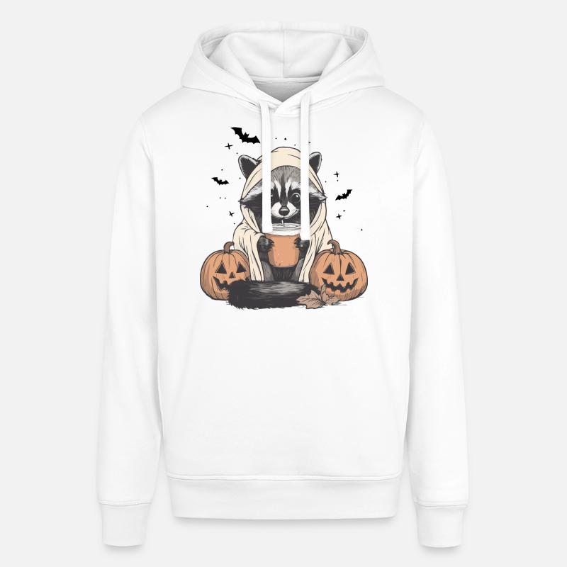 Pull d’Halloween, raton laveur Halloween, Cadeau - Sweat à capuche SOUNDER Stanley/Stella Unisexe - blanc