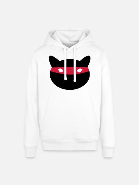 Ninja Katze - Stanley/Stella Unisex Hoodie SOUNDER - Weiß