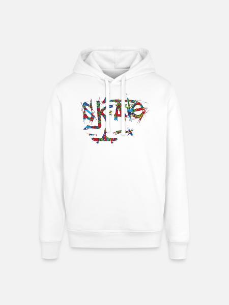 Skate - Stanley/Stella SOUNDER Unisex Hoodie - white