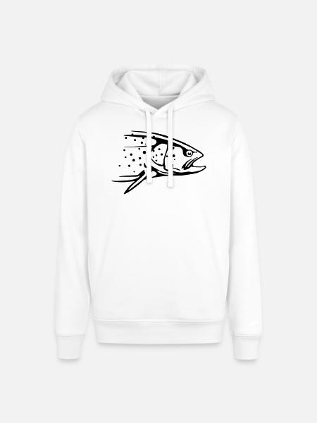 truite - Sweat à capuche SOUNDER Stanley/Stella Unisexe - blanc