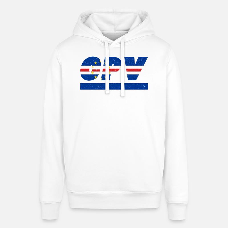 Cap-Vert Drapeau drapeau CPV - Sweat à capuche SOUNDER Stanley/Stella Unisexe - blanc