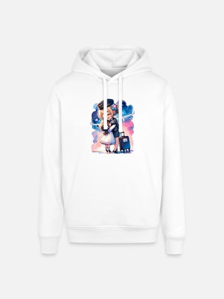 Flugbegleiterin Mutter mit ihrer Tochter - Stanley/Stella Unisex Hoodie SOUNDER - Weiß