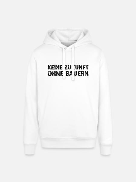 No future without farmers - Stanley/Stella SOUNDER Unisex Hoodie - white