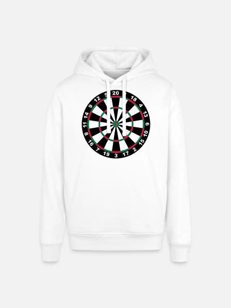 Target for darts - Stanley/Stella SOUNDER Unisex Hoodie - white
