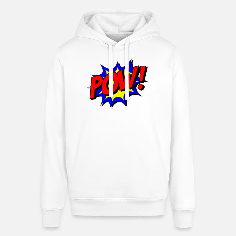 POW Design Superheld - Sweat à capuche SOUNDER Stanley/Stella Unisexe - blanc