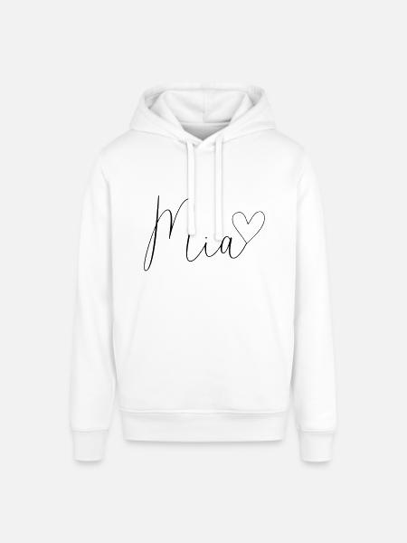 Mia nom Prénom Fille - Sweat à capuche SOUNDER Stanley/Stella Unisexe - blanc
